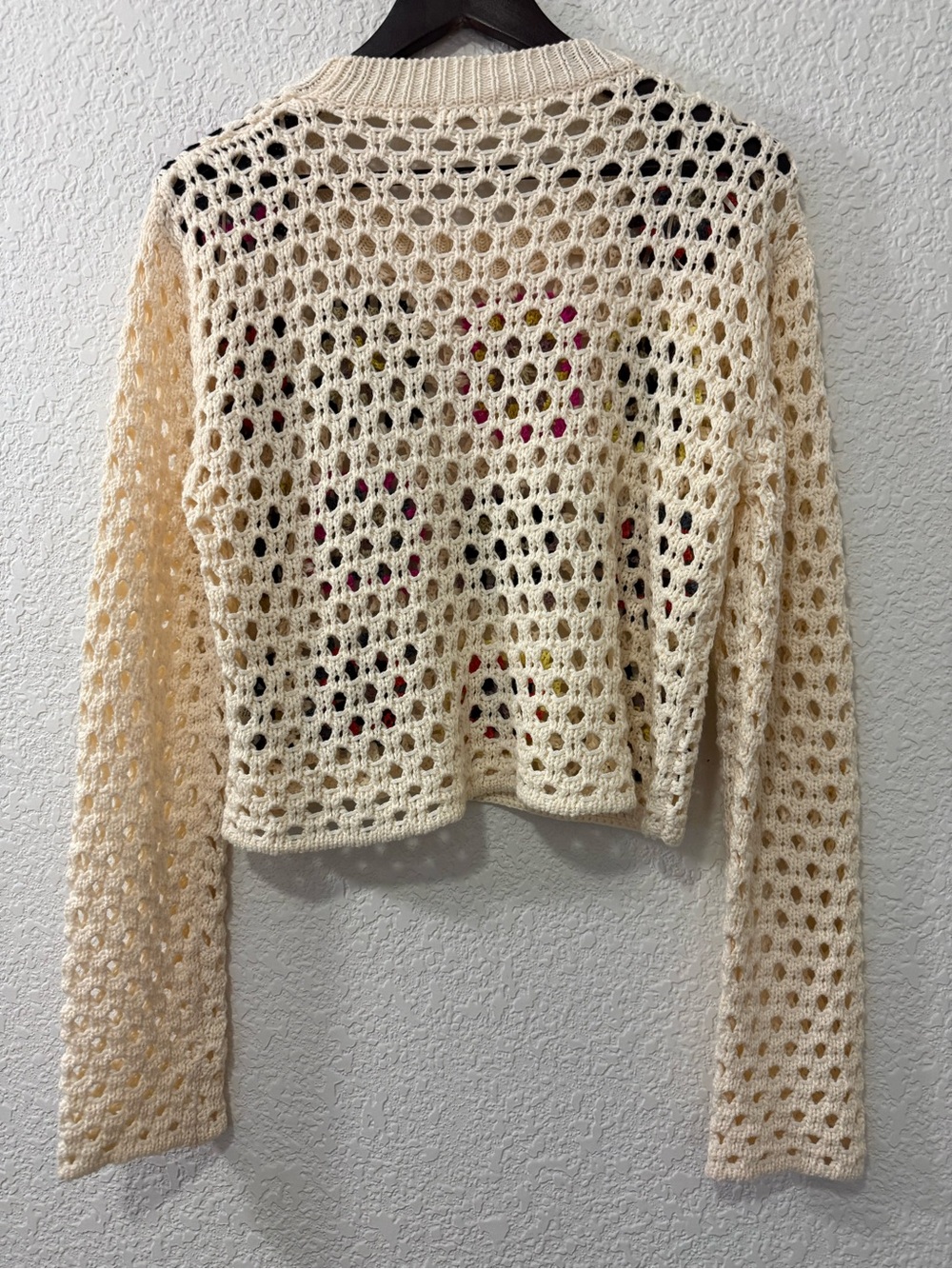 Debut | Crochet Granny Square Sweater | Boho Festival Open Knit | Medium - Picture 5 of 9